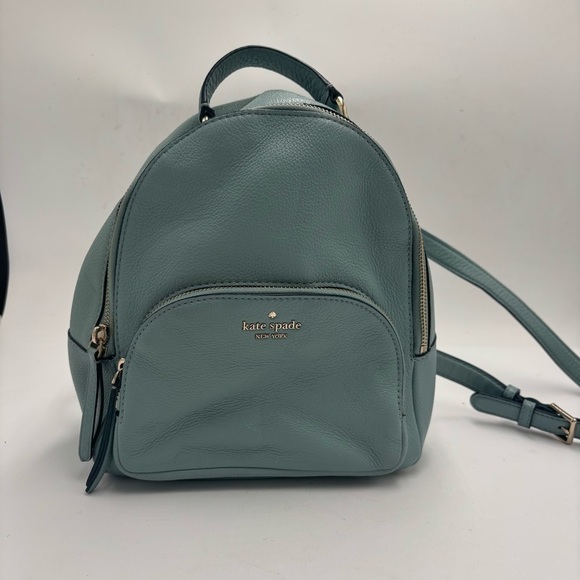 Kate Spade Women’s Sky Blue Leather Jackson Backpack - Picture 1 of 9
